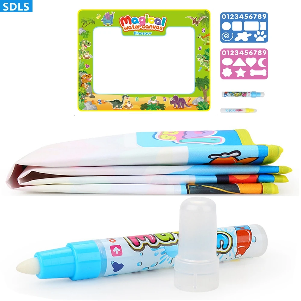 

80*60 cm Magic Water Drawing Board Canvas Kids Drawing Board Educational Creative Water Drawing Book Parents-Child Interaction