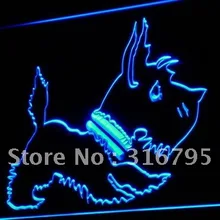 I850 старомодный шотландский терьер магазин светодиодный неоновый свет знак включения/выключения 20+ цвета 5 размеров