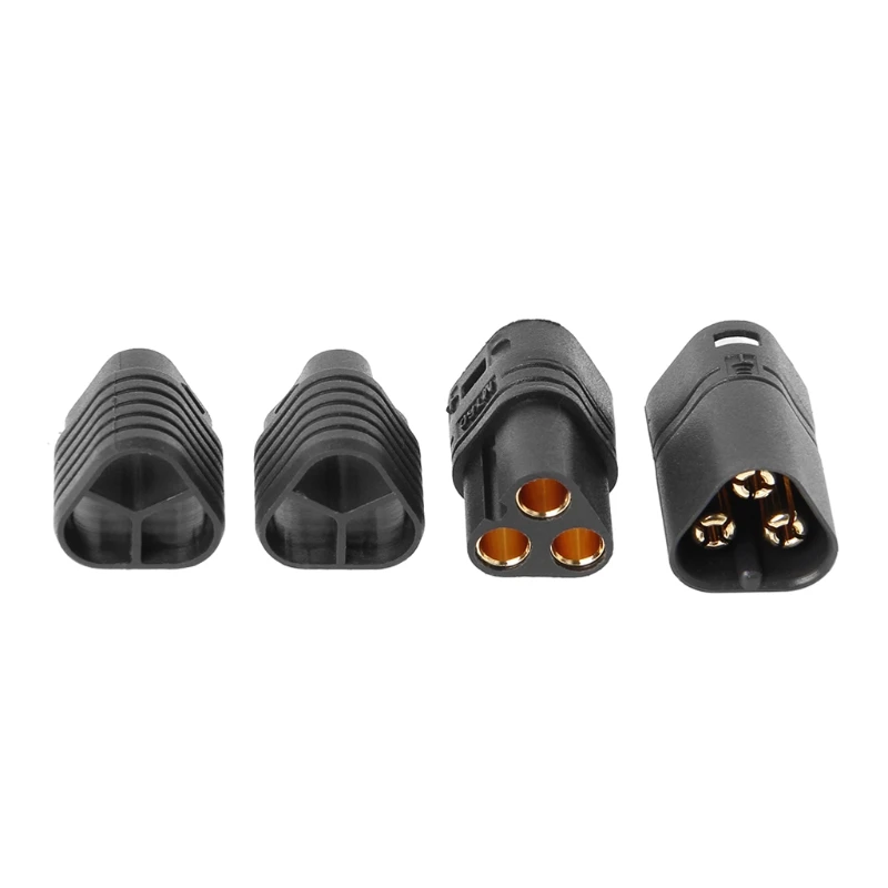 5Pairs MT60 3.5mm 3 Pole Bullet Connector Plug Male & Female For RC ESC