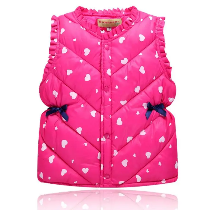 

Winter Baby Kids Thickening Warm Waistcoats Boys Girls New Down Cotton Solid Color Coats Baby Simple Fashion Waistcoat
