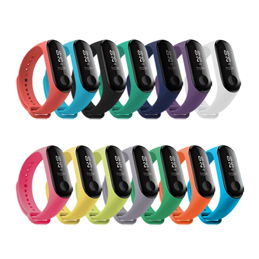 В наличии Браслет Для Xiaomi Miband 4 Mi Band спортивный ремешок часы силиконовый для