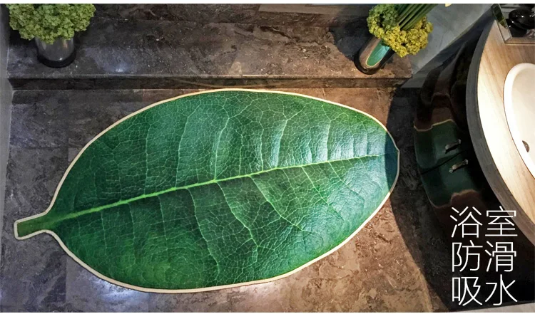 Креативный зеленый коврик с изображением дерева, ковер для гостиной, имитация листьев, игровой коврик, коврик для спальни, прихожей, спальни, кухни