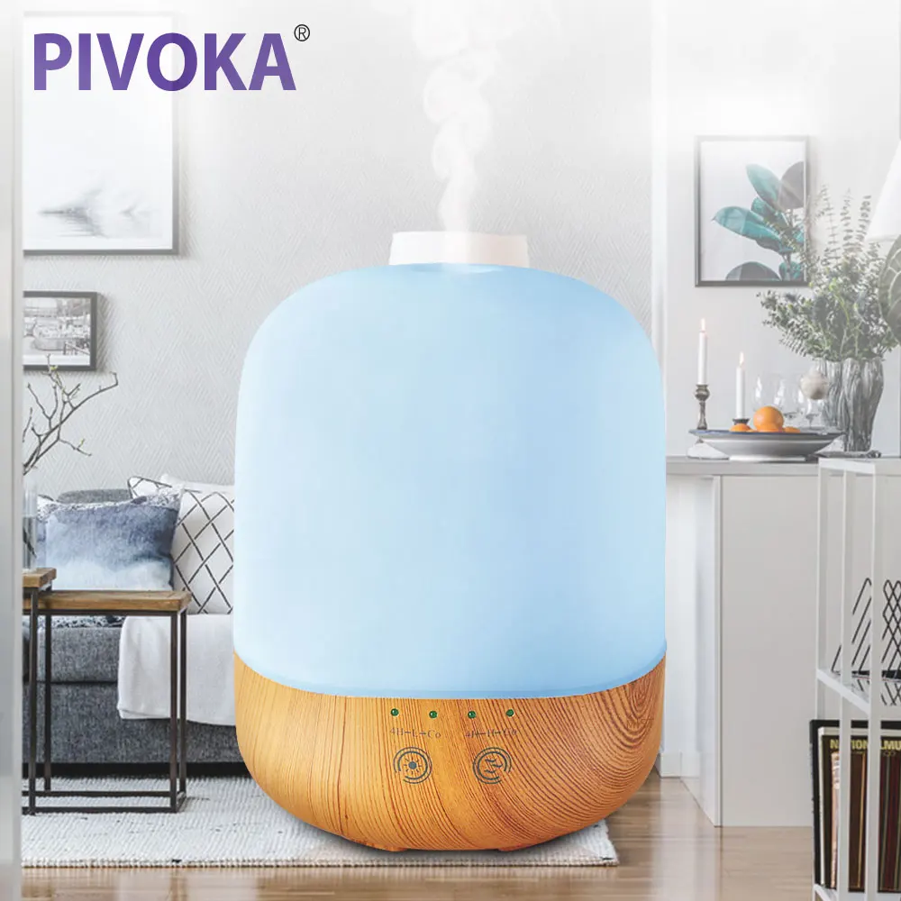 

PIVOKA 300ml Air Aroma Ultrasonic Humidifier USB Charging Led Night Lights Aromatherapy Essential Oil Diffuser For Home GAST-300