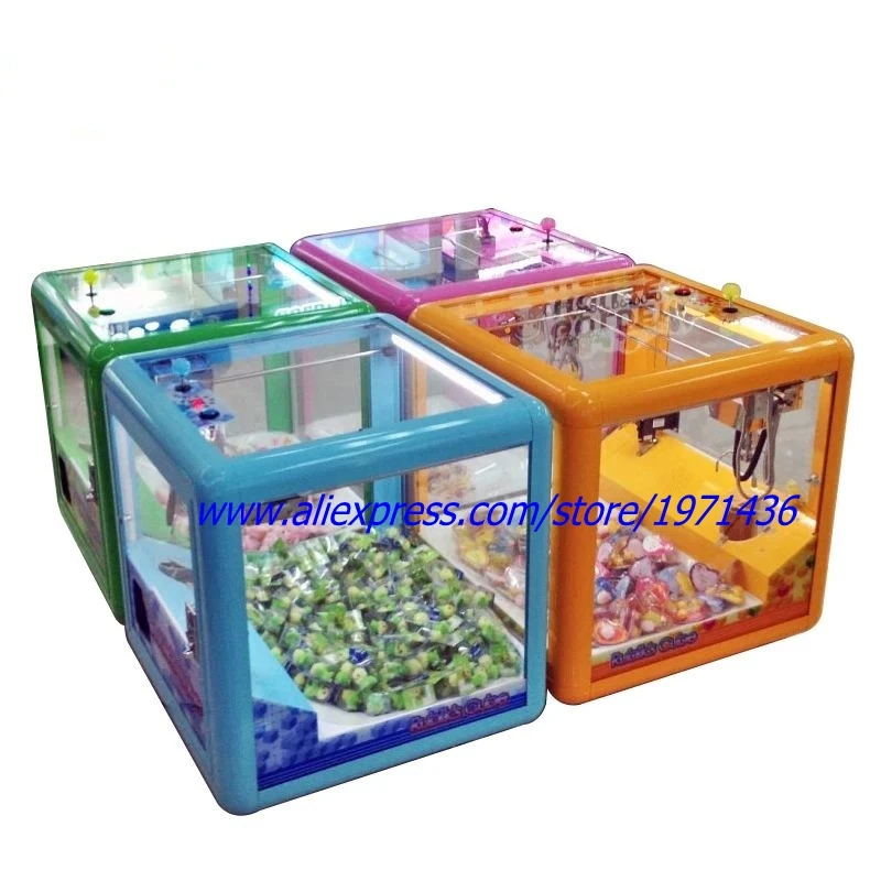 New Design Mini Arcade Game Machine Square Toy Cranes Claw Machine In Shopping Mall