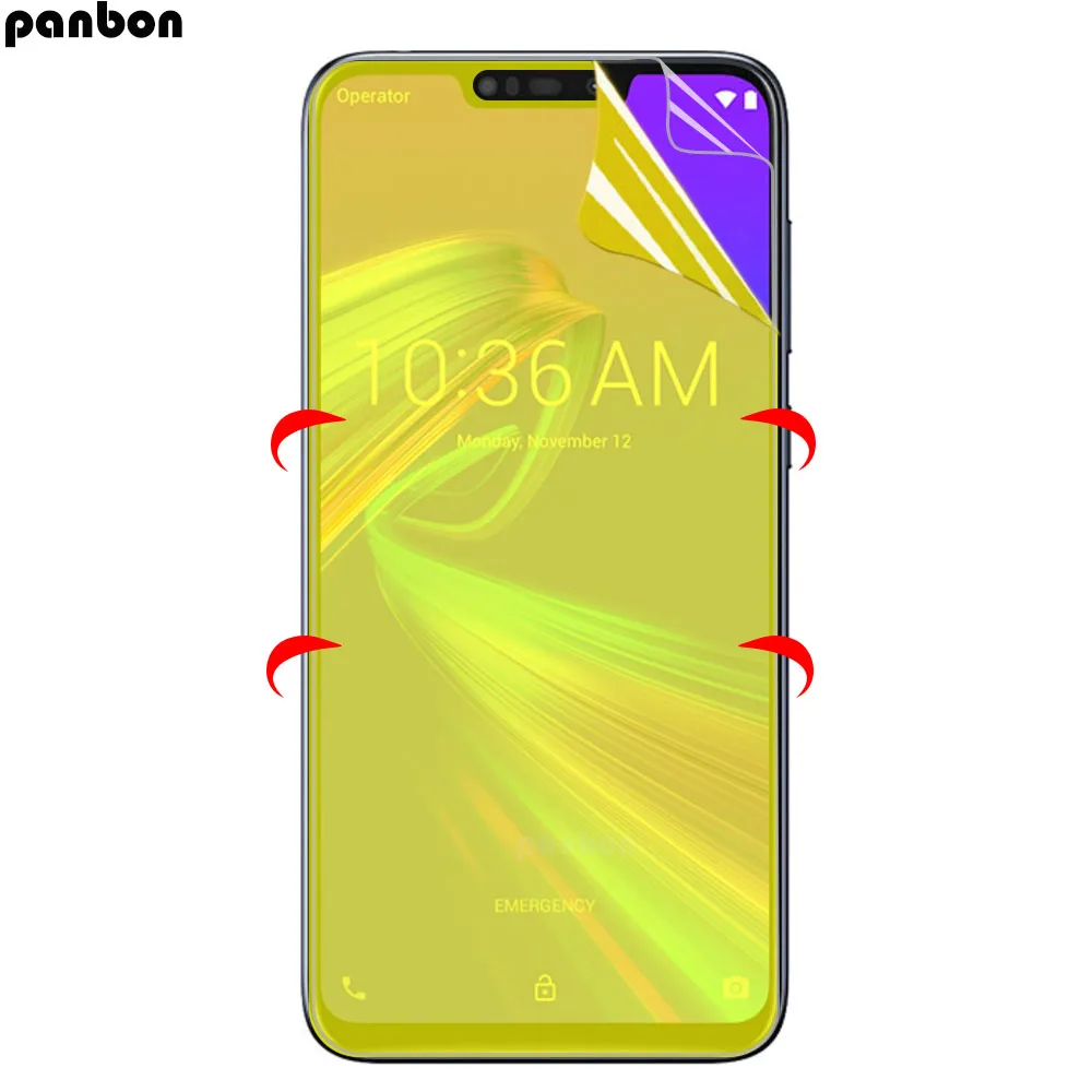 3D полное покрытие для Asus Zenfone Max M2 ZB633KL Гидрогелевая пленка мягкая защитная из ТПУ