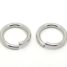 Кольца-скачки из нержавеющей стали, модные ювелирные изделия Diy, металлические разделенные кольца для самостоятельного изготовления серебряных тонов 15 мм(5/"), 100 шт