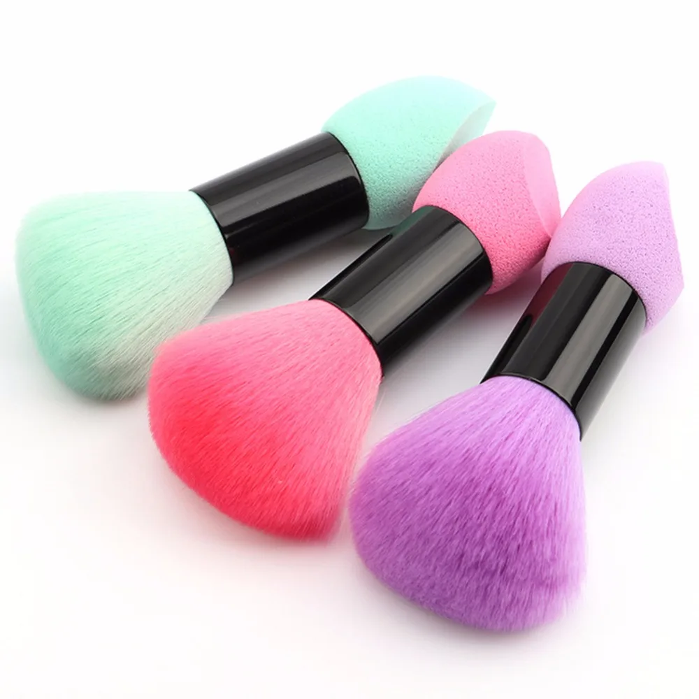 

Skin-Friendly Material Double Head Makeup Puff Blush Brush Double-End Makeup Brush Sponge Cosmetic Tool