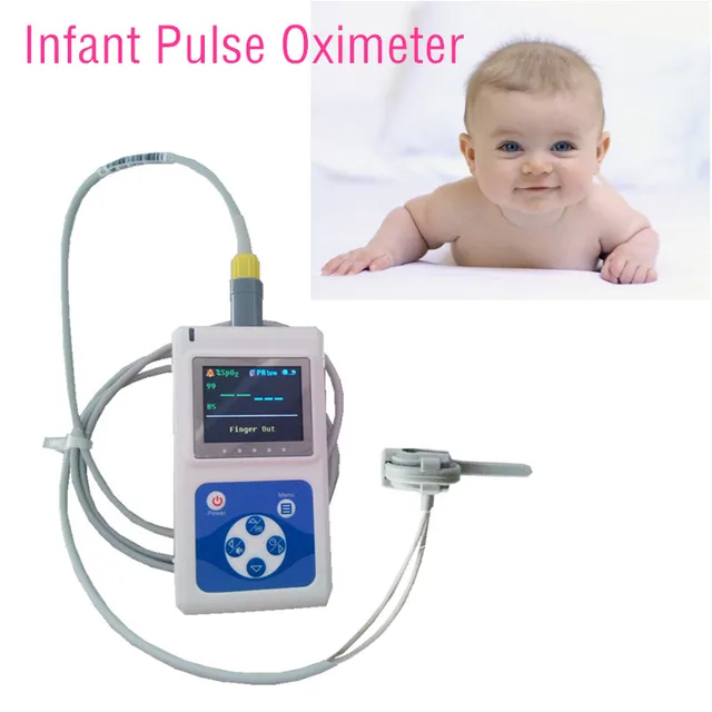 Digital Handheld Pulse Oximeter with Neonate SpO2 Sensor Infant Pulse