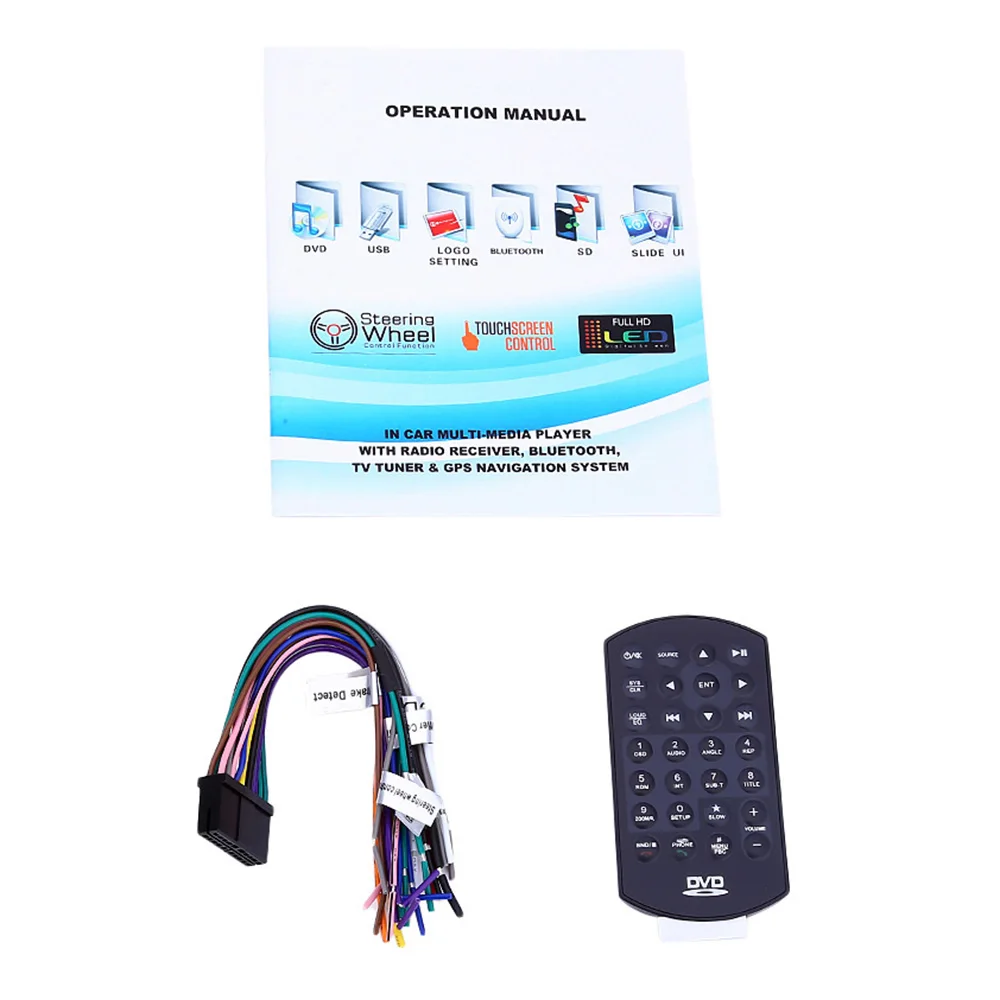 F6065B 6 95 дюймов Автомобильный аудио стерео dvd плеер 1080P 12V Авто Видео Bluetooth сенсорный