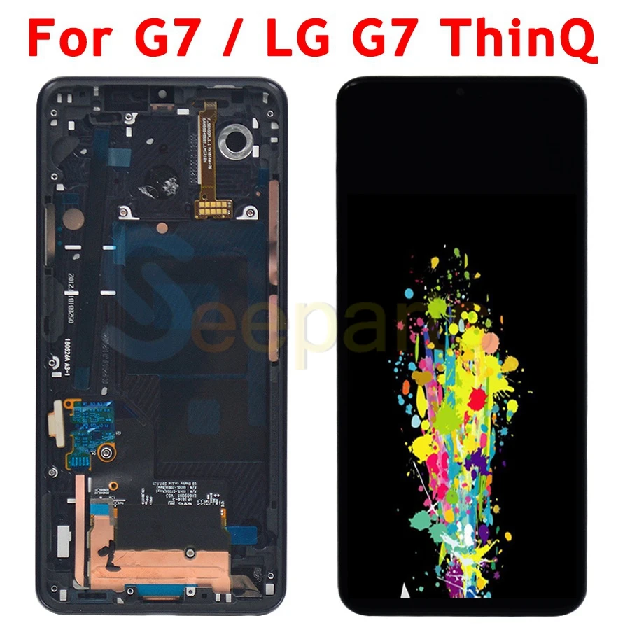 for LG G7 G7+ G710EM G710PM G710VMP LCD Display Touch Screen Panel Digitizer Assembly Replacement Parts for LG G7 ThinQ LCD (14)