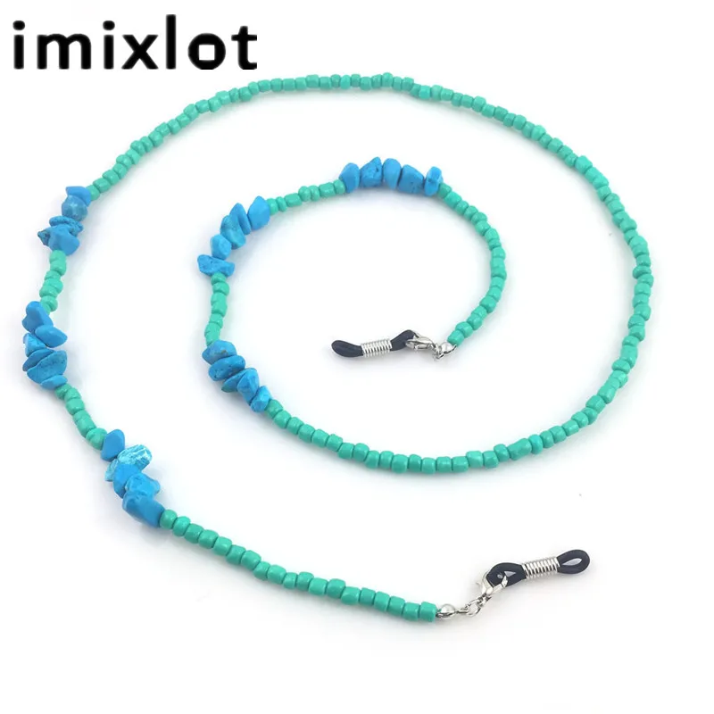 

IMIXLOT 1pc Fancy Handmade Green Beads Sunglasses Neck Strap Rope Eyewears Reading Glasses Chain Cord Holder Accessories