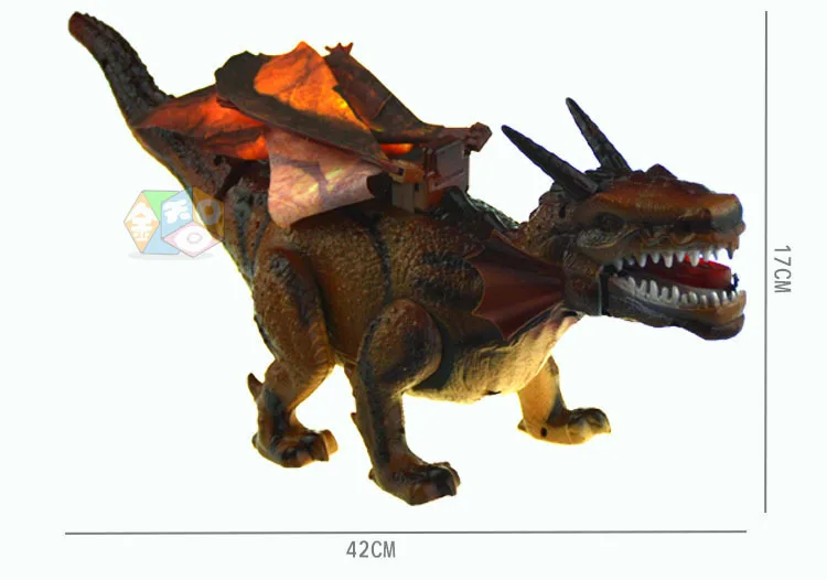 Новое поступление! Электрические динозавры модели ходьбы рев размахивание крылья мистический дракон игрушка для детей Детские игрушки