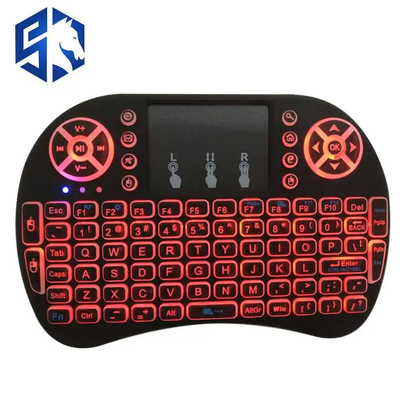 3 Color Set TV Box Backlight Mini i8 2.4GHz Wireless Keyboard Multi-Language Version Air Mouse Touchpad For Smart Android BOX |