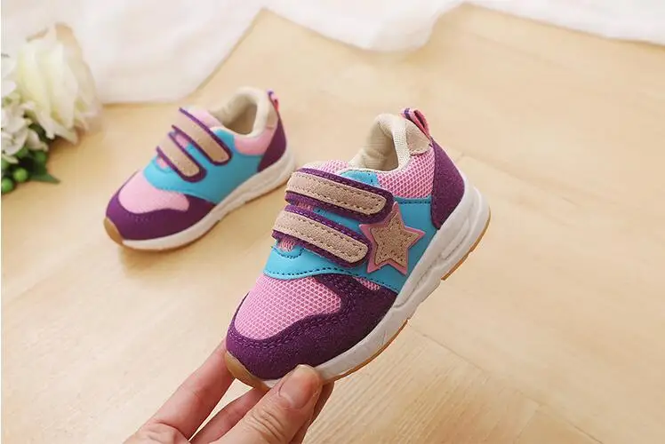 Tênis de Corrida para Crianças Novo Esporte Crianças Calçados Infantis Meninos Sapatilhas Primavera Outono Malha Respirável Net Sapatos Casuais Meninas 13 children shoes