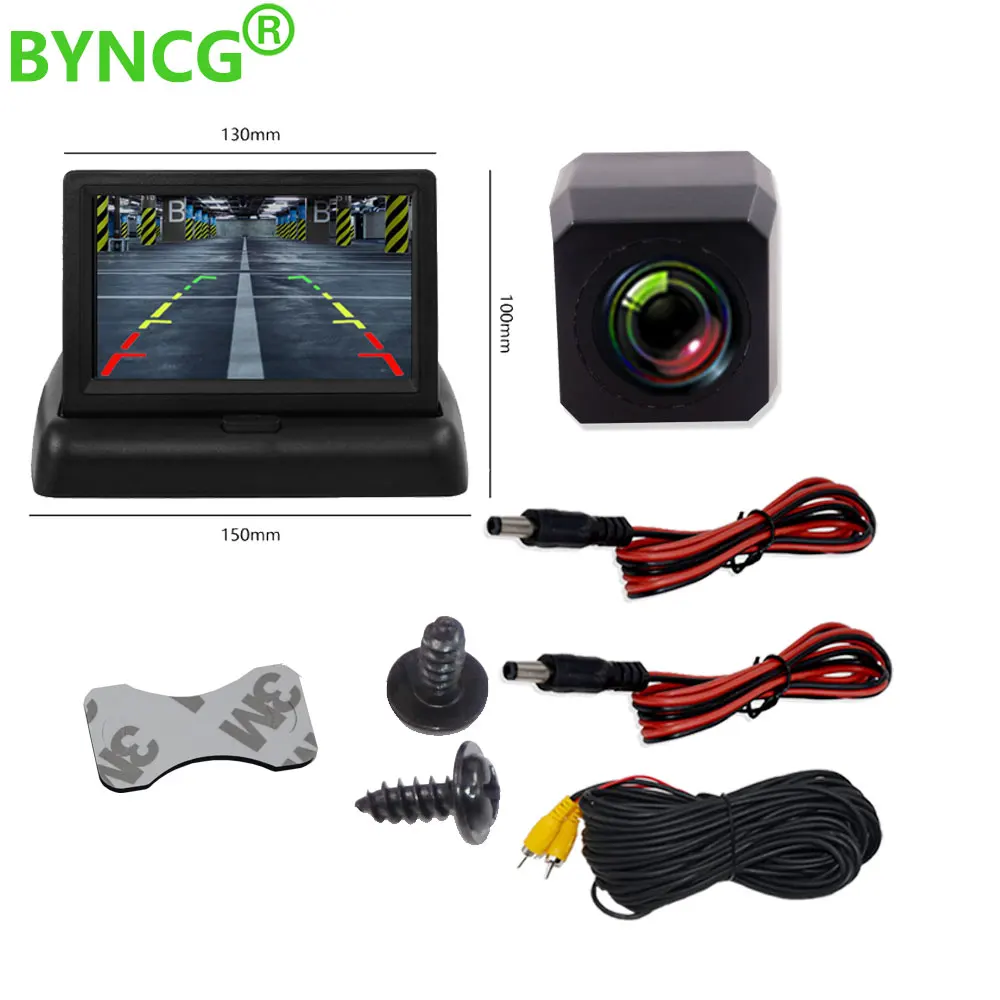 Parking Moniteur Voiture Auto monitora LED Night Vision CCD samochodów widok z tyłu kamera 4.3 cal samochód wideo składany kamera monitorująca Parking Moniteur Voiture Auto monitora LED Night Vision CCD samochodów widok z tyłu kamera 4.3 cal samochód wideo składany kamera monitorująca