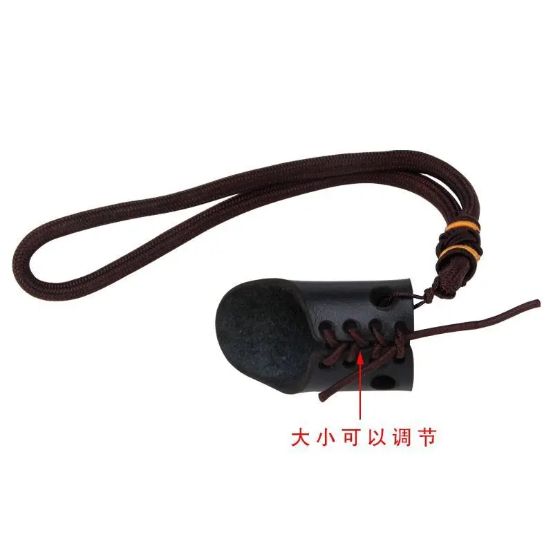 

Traditional Quick-fire Thumb Ring Finger Protector Handcrafted on Thumb Finger of No. 8 Archery