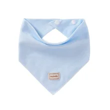 Двухслойная хлопчатобумажная салфетка детские шапки и нагрудники слюнявчик для младенца полотенце Nonisex Твердые цветной нагрудник и шляпа не раздражающие нагрудники и шапки регулируемый Слюнявчик