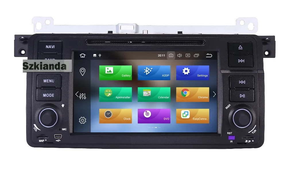 Flash Deal 7" digital Touch Screen car pc android 9.0 for BMW E46 M3 Wifi 4G 1024*600 Bluetooth Radio USB SD Steering wheel DVR Camera 21