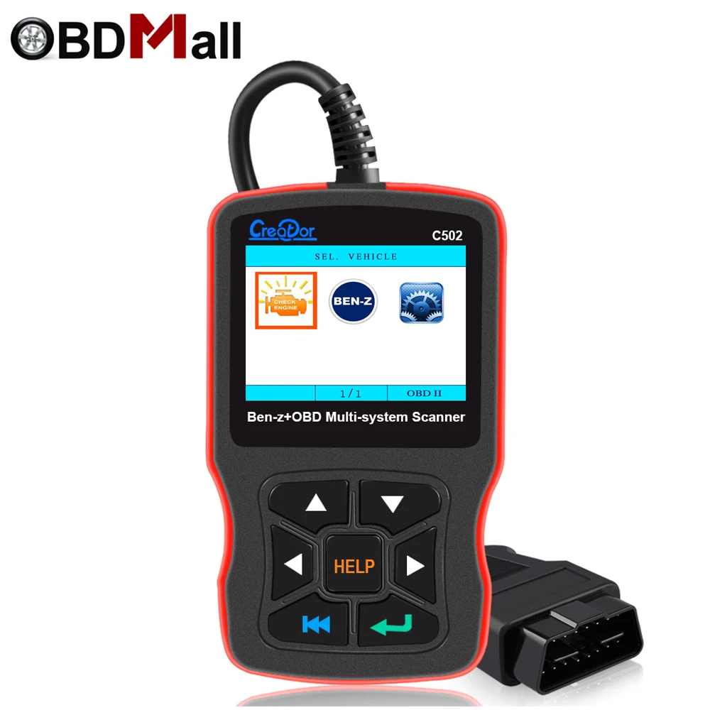 CREATOR C502 OBD 2 Autoscanner Code Reader for Mercedes Benz W211 W203 W124 OBD 2 cars Diagnostics Scanner Car Diagnostic Tool CREATOR C502 OBD 2 Autoscanner Code Reader for Mercedes Benz W211 W203 W124 OBD 2 cars Diagnostics Scanner Car Diagnostic Tool