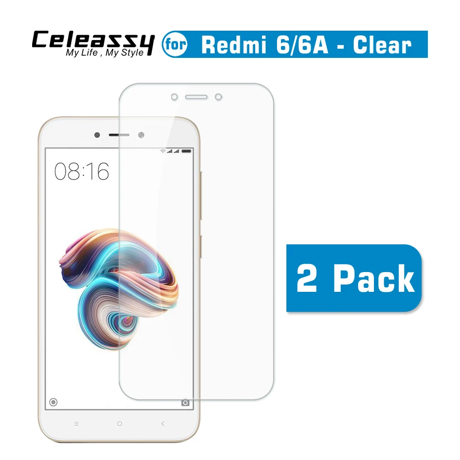 Купить 2 Pack Original Celeassy 2.5D 9H Clear Screen Guard Tempered Glass for Xiaomi Redmi 6 Xiomi 6A Protector  Мобильные телефоны и | Phone Screen Protectors (32949221277)