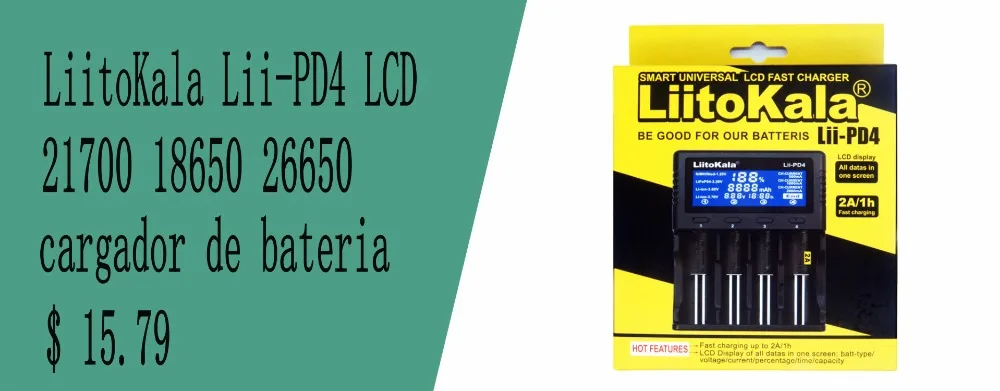 Liitokala Lii-50A 5000 мАч перезаряжаемый литиевый аккумулятор 26650 INR26650 20A фонарик/Мощный микрофон фонарь