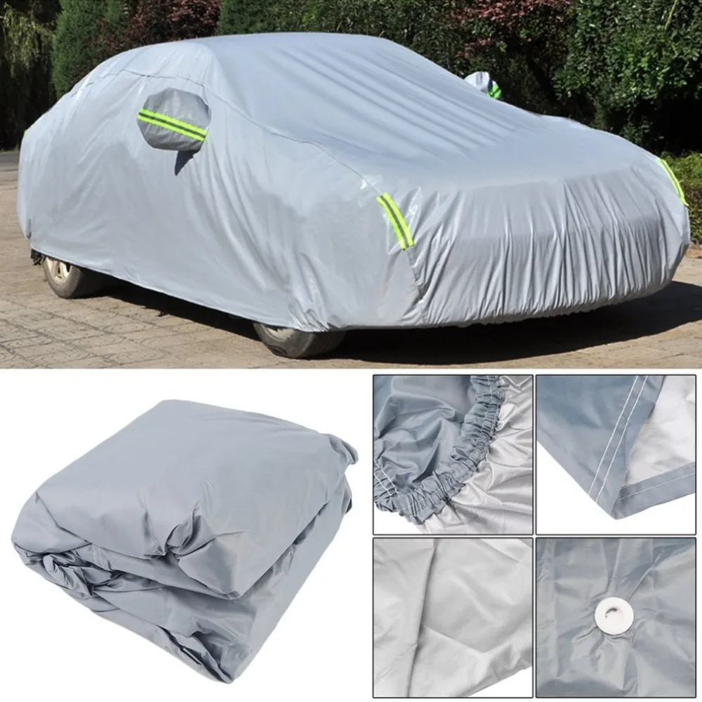 Universal UV Protect Car Cover 210D Oxford Cloth Outdoor Waterproof