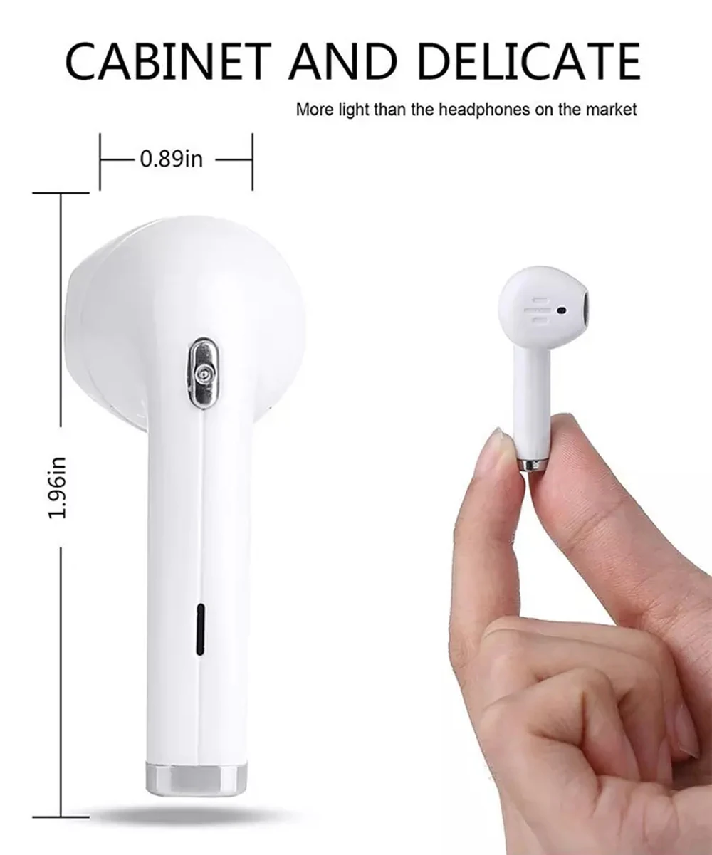 Mini TWS I8 Bluetooth Earphone Twins Wireless Earbuds With Mic Headset For Samsung Galaxy S8 Xiaomi iPhone 8 7 X Huawei Meizu LG (2)