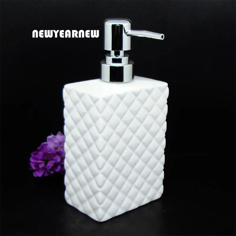 

NEWYEARYEAR 530ML Ceramic Latex Bottle hand washing liquid Bottling dispenser Emulsion creative Bathroom accessories Set Gift