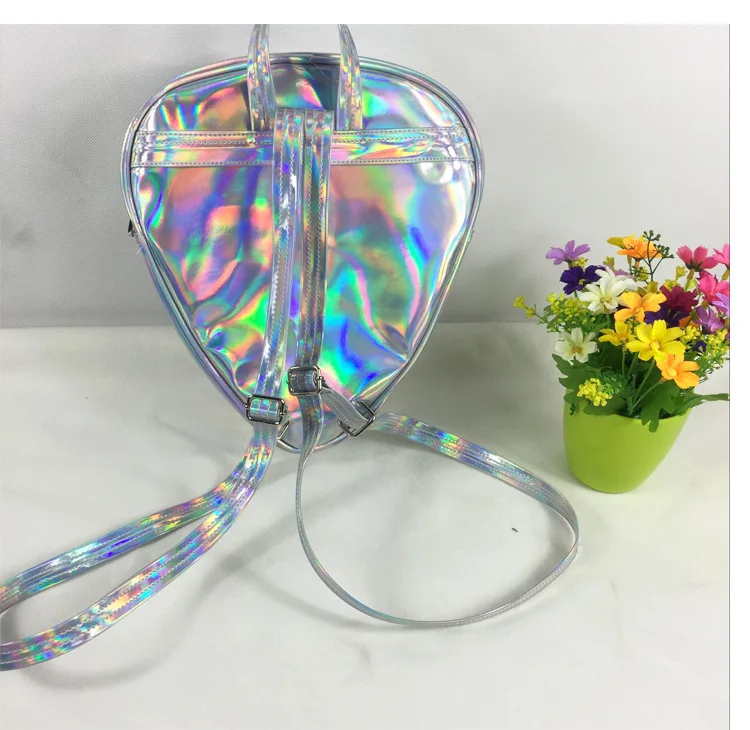  Laser Transparent Backpack Boys 3D Alien ET Head Face Designed Unisex Backpack Fashion Triangle Lei - 32850491929