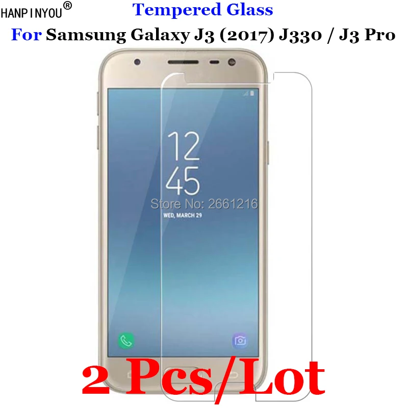 Закаленное стекло 9H 2.5D Премиум Защитная пленка для Samsung Galaxy J3 (2017) / Pro J330 5 0 дюйма 2