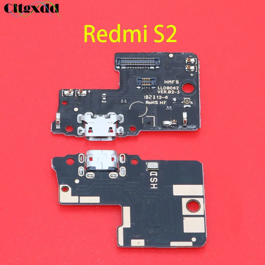 Cltgxdd микрофонный модуль+ USB плата с зарядным портом Flex кабель Разъем для Xiaomi Redmi 1 2 3 3S 4 4A 4X5 5plus 5A 6 6A S2 - Цвет: for redmi S2