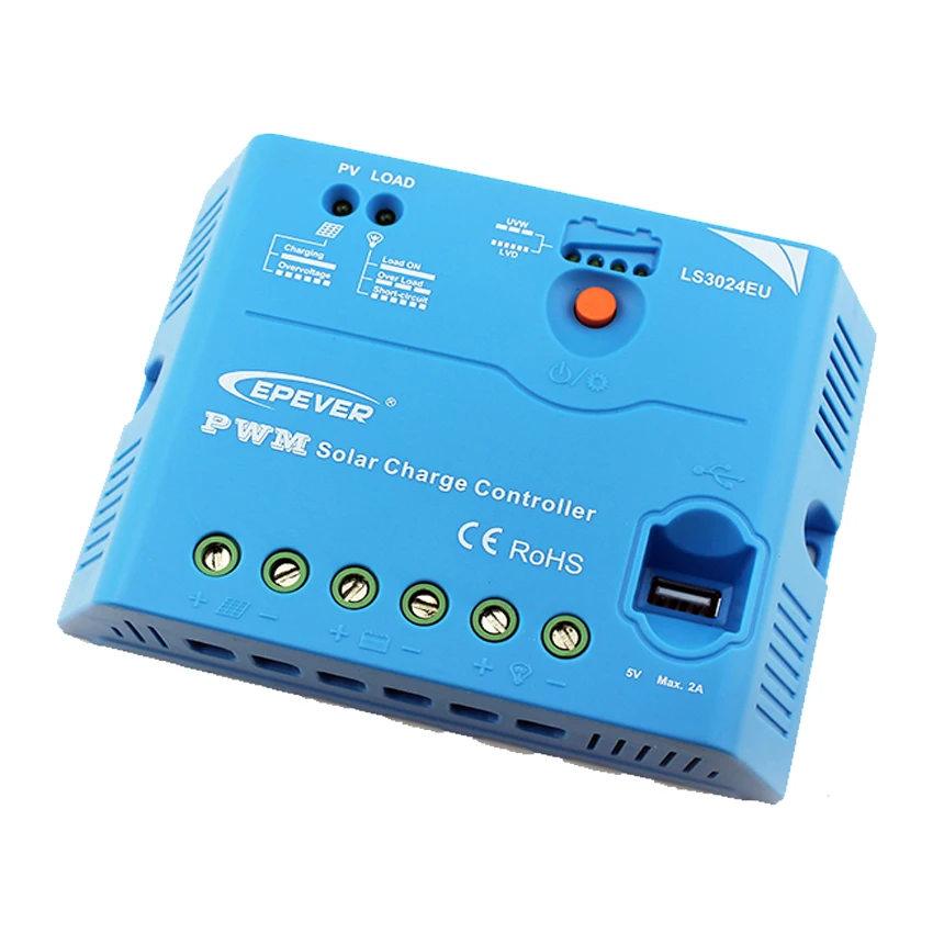 

1pc x 30A LS3024EU EP EPEVER PWM LandStar Solar system Kit Controller Regulators With 5V USB