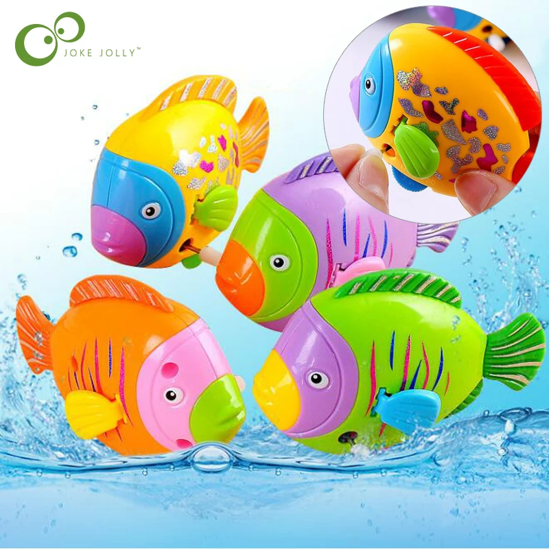 

1Pc Baby Clockwork Fish Water Kids Baby Bath Pool Toys Swim Clockwork Wind Up Toys for Children GYH