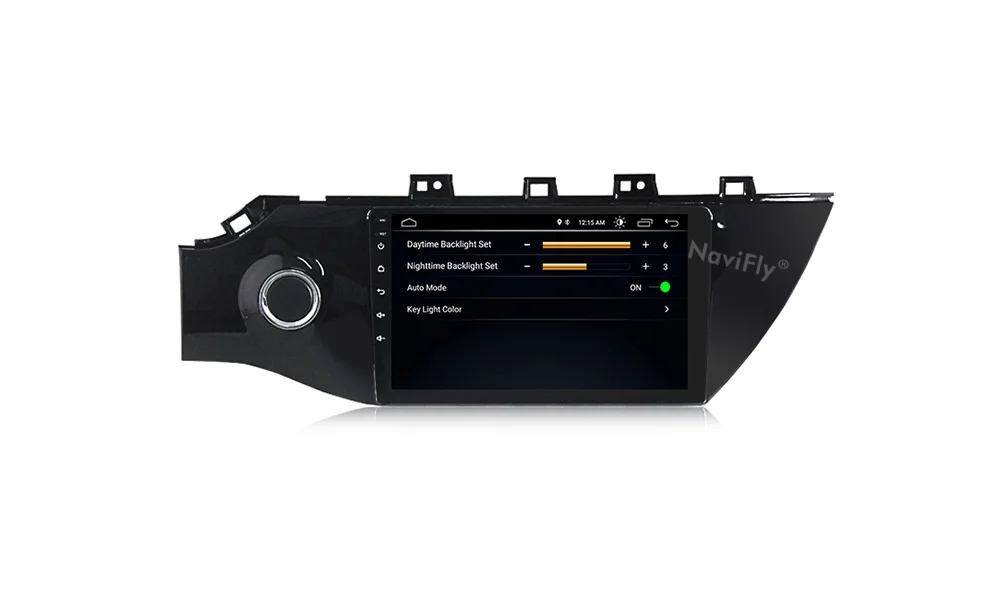 Top NaviFly New! 9" 1024*600 Android 8.1 Car GPS Navigation for KIA RIO K2 2017 KIA K2 Car radio audio multimedia player BT WIFI 10