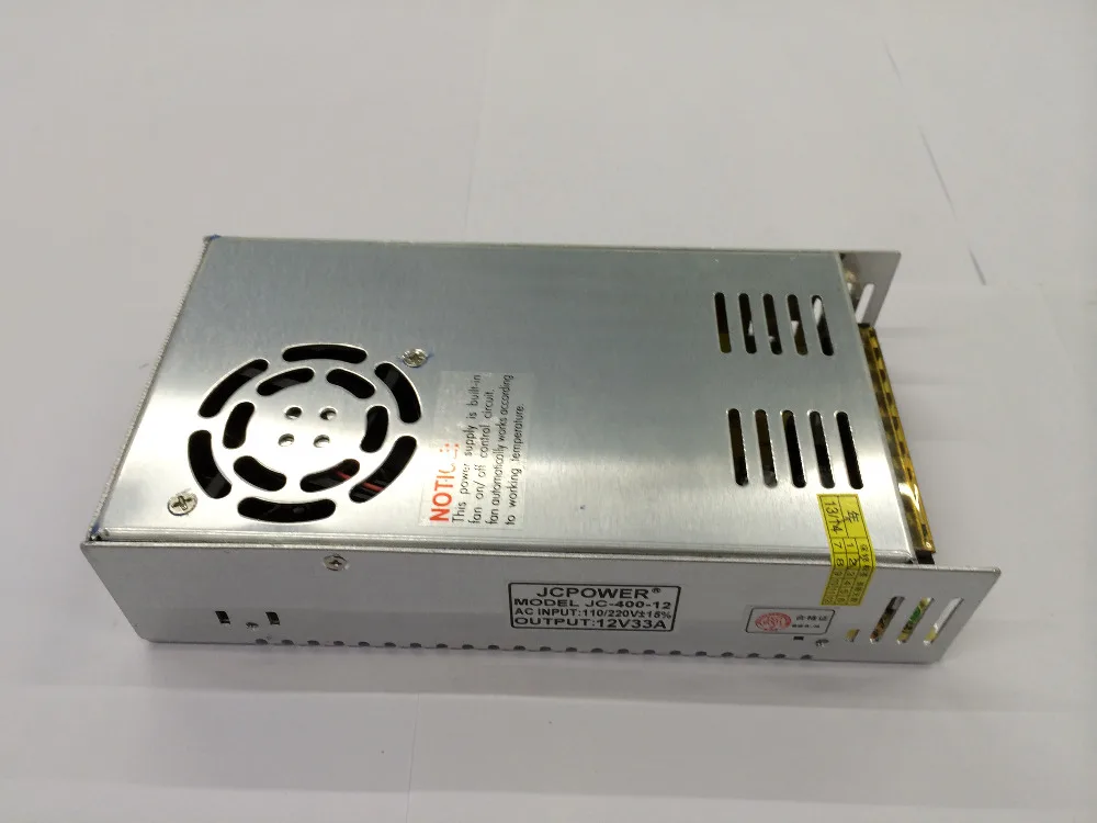 

100% brand new DC12V 33A with fan switching power supply for ws2811 5050 3014 2835 5630 6803 3528 led strip AC