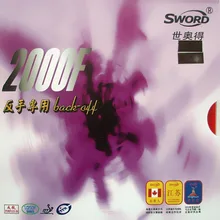 Sword 2000F back-off pips-in настольный теннис пинг-понг резиновый с губкой 2,0 мм