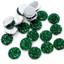 Новая мода 40 шт 12 мм зеленый цвет с плоской задней частью Кабошоны Камея G7-35