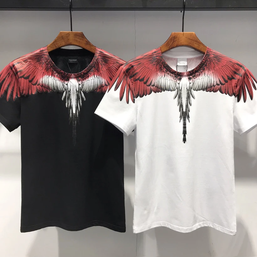 

New Marcelo Burlon T Shirt Hand Paint Wings Many Colour Men Women MB Tshirts Italy County of Milan Marcelo Burlon T-shirt