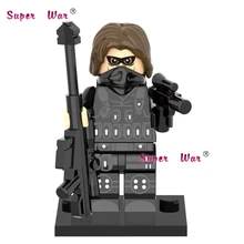 1PCS superhero marvel avengers Winter Soldier SDCC font b building b font blocks action sets font