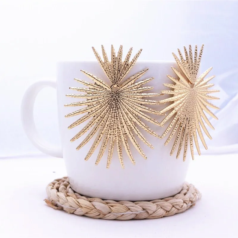 

2019 New Geoemtric Irregular Drop Earrings for Women Personality Exaggerated Gold Silver Metal Party Earrings Oorbellen