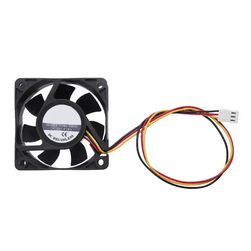 

Waterproof SD0612BSH 12V 60x60x25mm Low Noise Brushless DC Cooling Fan for PC Case CPU Cooler Water Cooling Fans