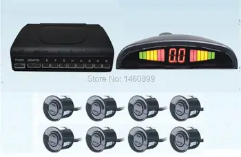 

Car Parking Assistance Sensor Radar Back up Detector 8 Sensors Kit Reversing Parking Radar Buzzer System /4 front-facing sensors
