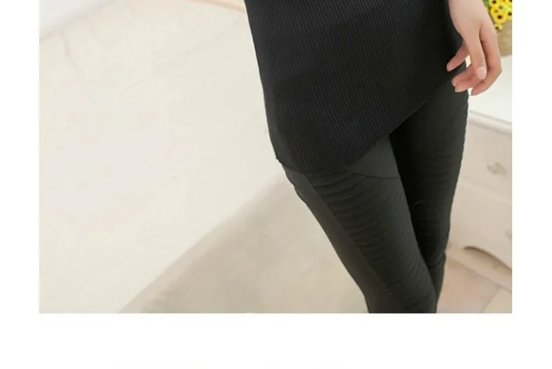 2017 women's slim medium-long turtleneck sweater thickening sweater knitting sweater pattern 46