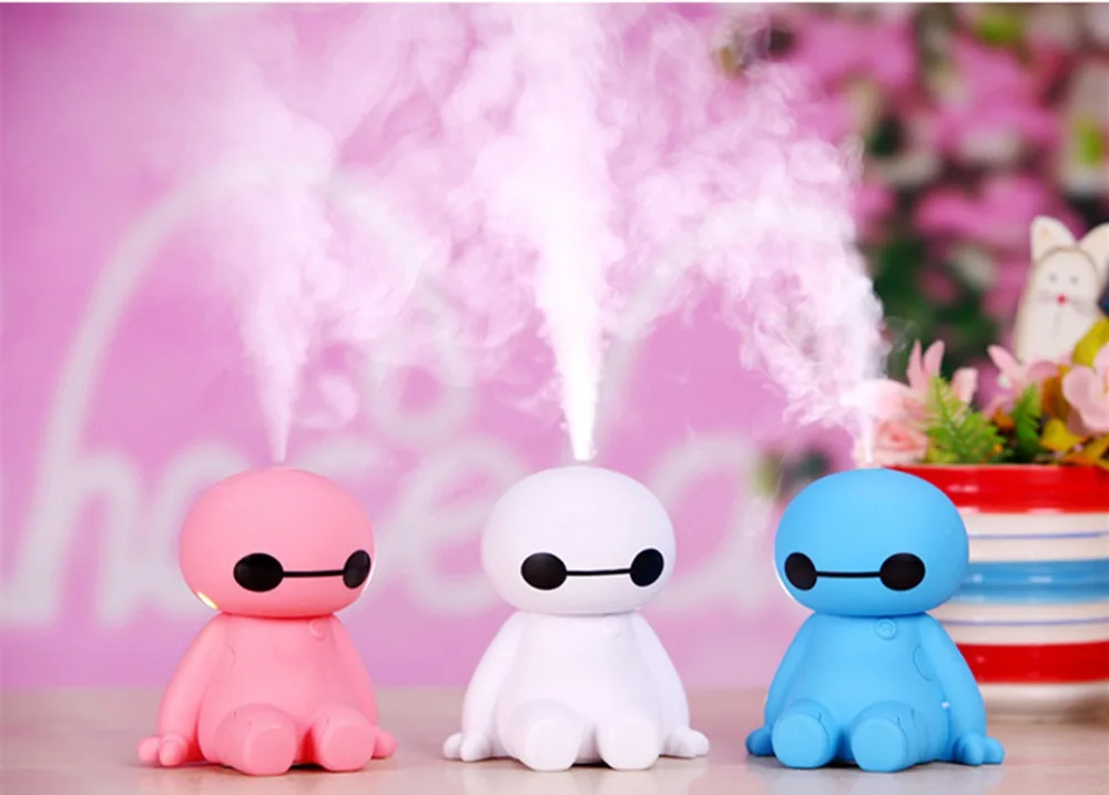 

Cute Cartoon USB Portable Air Humidifier Ultrasonic Mini Essential Oil Aroma Diffuser Home Office Mist Maker Fogger Air Purifier