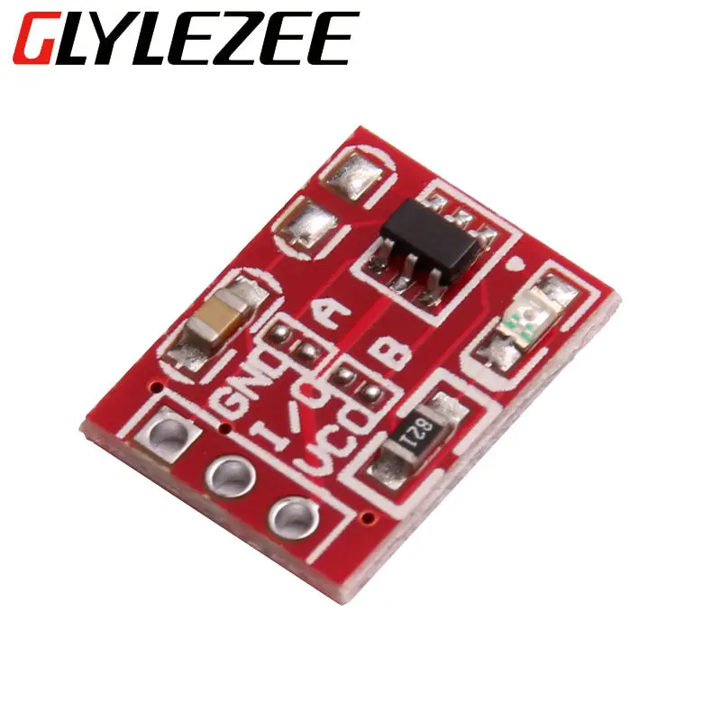 

Glyduino TTP223 Touch Key Module Capacitive Switch Button Self-Lock Module Single Road Reconstruction for Arduino