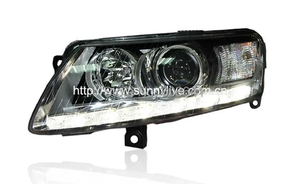 OEM светодиодный налобный фонарь для Audi A6L 2005-2011 с комплектом D3S HID