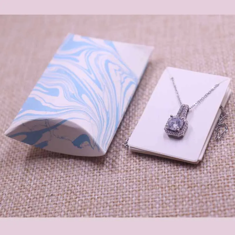 

24pcs/1lot Multi Designs Pillow box with 5*4cm inner Jewelry&Necklace&Earring DIsplay card Wedding Gift box 2*5.5*8cm