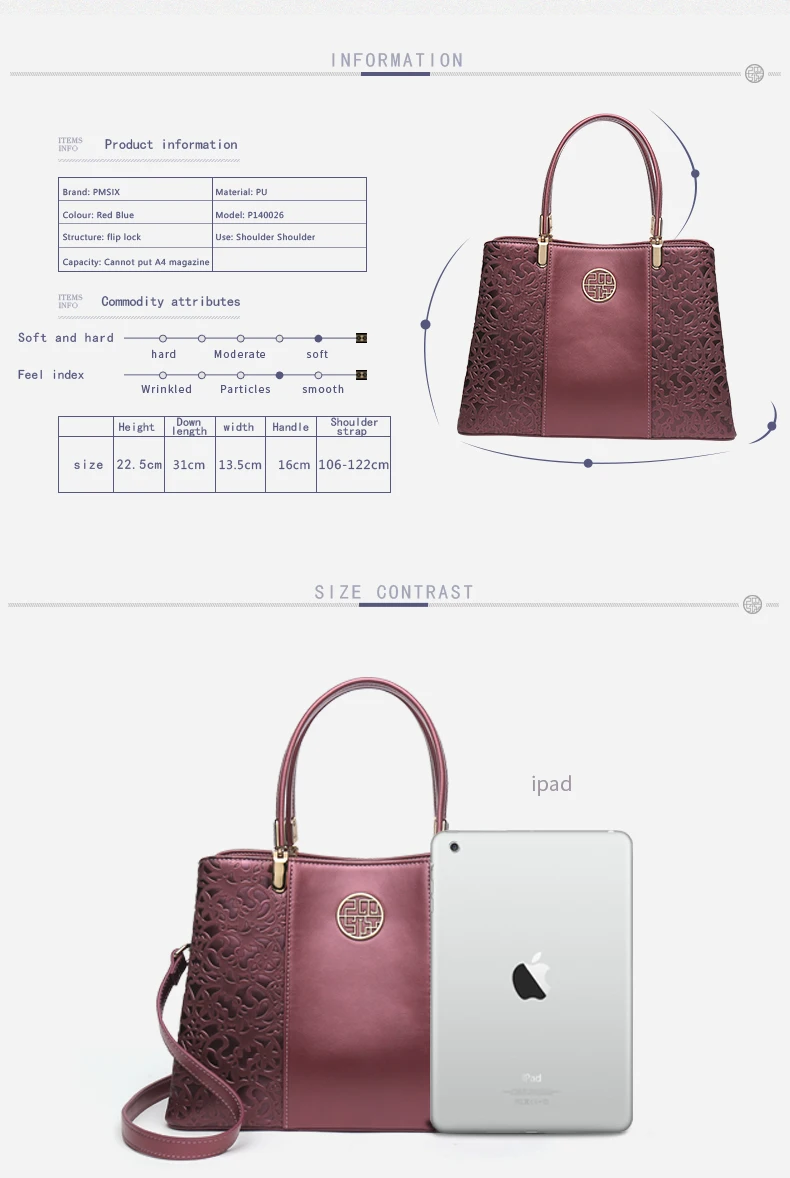 PMSIX большой емкости модные тисненые повседневные Bolsa Feminina роскошные сумки женские дизайнерские сумки