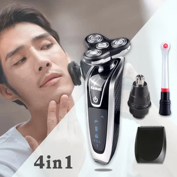

Kemei Electric Shaver For Men Multifunction Shaving Machine electric razor beard trimmer hair clipper sideburns knife trimmer 4
