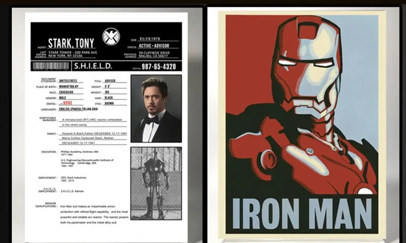 Новые мстители: Endgame Железный человек Tony Stark частный файл Тор Капитан Америка папка крафт-файл для документов аксессуары косплей реквизит